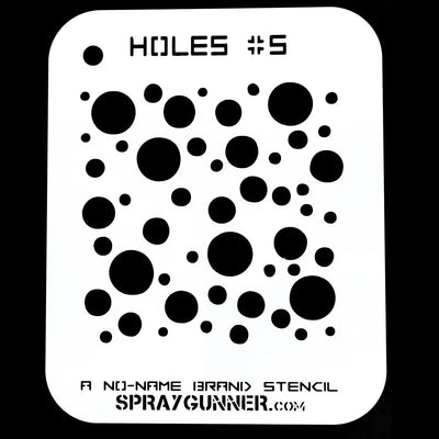 start-airbrush, NO-NAME Brand Holes Stencil #5