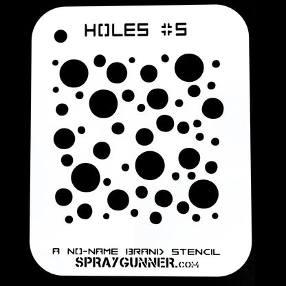 start-airbrush, NO-NAME Brand Holes Stencil #5
