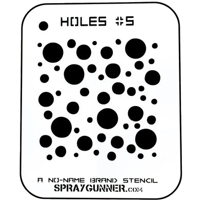 NO-NAME Brand Holes Stencil #5 - start-airbrush