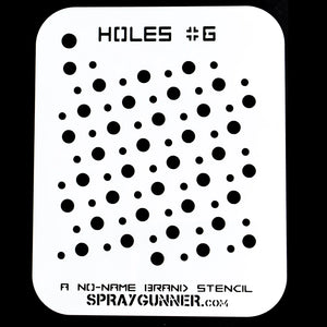 NO-NAME Brand Holes Stencil #6 - SprayGunner