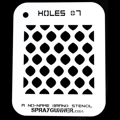 airbrush candy paint Holes Stencil #7: NO-NAME Brand
