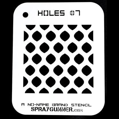 airbrush candy paint Holes Stencil #7: NO-NAME Brand