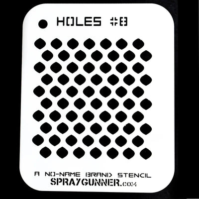 Stencil #8: NO-NAME Brand Holes startairbrush