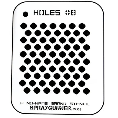 NO-NAME Brand Holes Stencil #8 - startairbrush