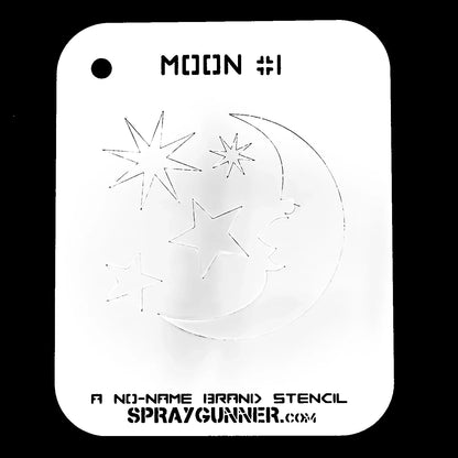 NO-NAME Brand Moon Stencil Airbrush #1: NO-NAME brand