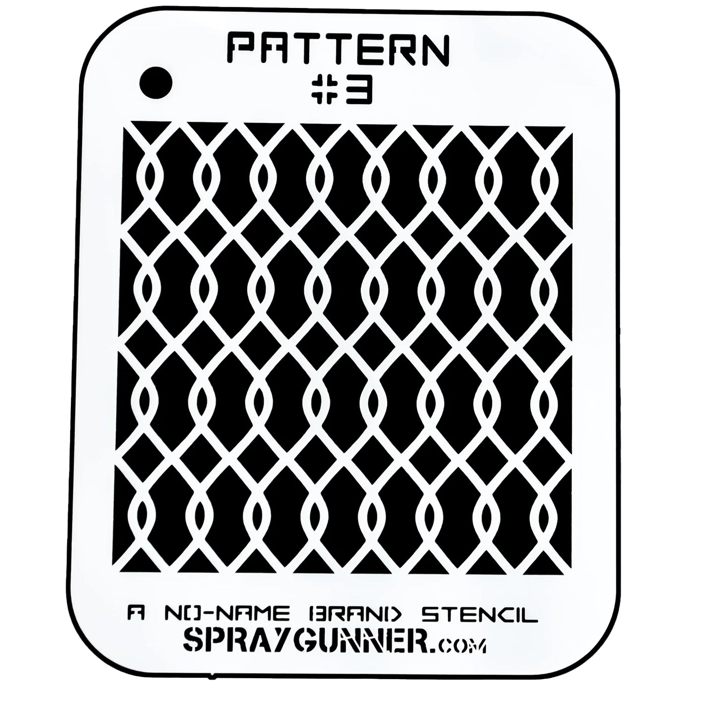 NO-NAME Brand Pattern Stencil #3 - SprayGunner