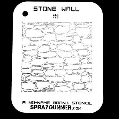 Featuring a complex stone wall design perfect for textured do-it-yourself stencil art projects, the NO-NAME Brand Stone Wall Stencil #1 is perfect for precise airbrush use.