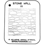 NO-NAME Brand Stone Wall Stencil #1 - SprayGunner