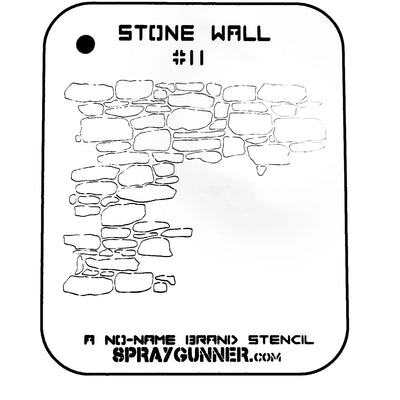 NO-NAME Brand Stone Wall Stencil #11 - start-airbrush