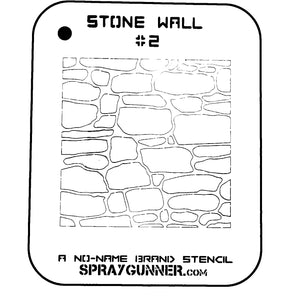 NO-NAME Brand Stone Wall Stencil #2 - SprayGunner