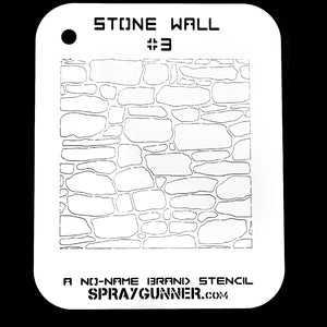 NO-NAME Brand Stone Wall Stencil #3 - SprayGunner