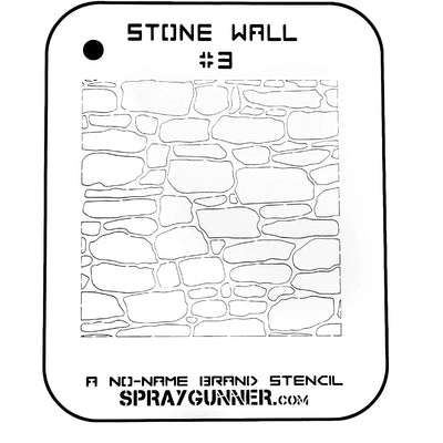 NO-NAME Brand Stone Wall Stencil #3 - start-airbrush