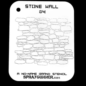 NO-NAME Brand Stone Wall Stencil #4 - SprayGunner