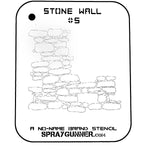 NO-NAME Brand Stone Wall Stencil #5 - SprayGunner