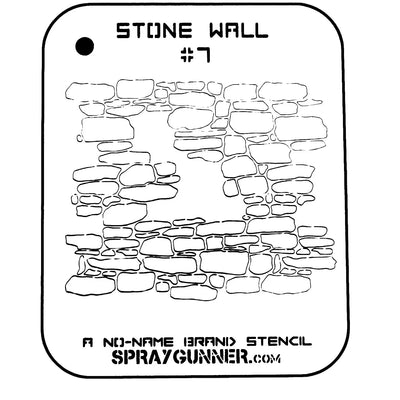 NO-NAME Brand Stone Wall Stencil #7 - start-airbrush
