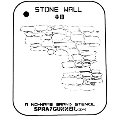 NO-NAME Brand Stone Wall Stencil #8 - start-airbrush