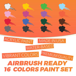 Simply Airbrush Paint Set For Beginners - SprayGunner