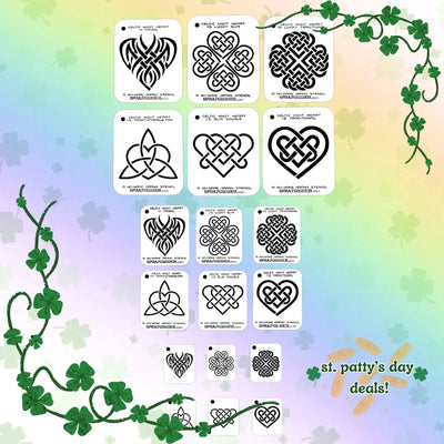 NO-NAME Brand Celtic Heart Stencils Full Set (All Sizes) NO-NAME brand