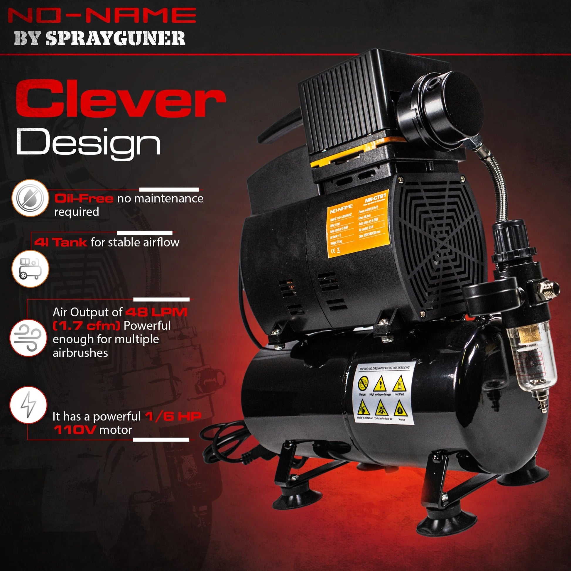 Super Cool Tooty OS Air Compressor by NO-NAME Brand - SprayGunner